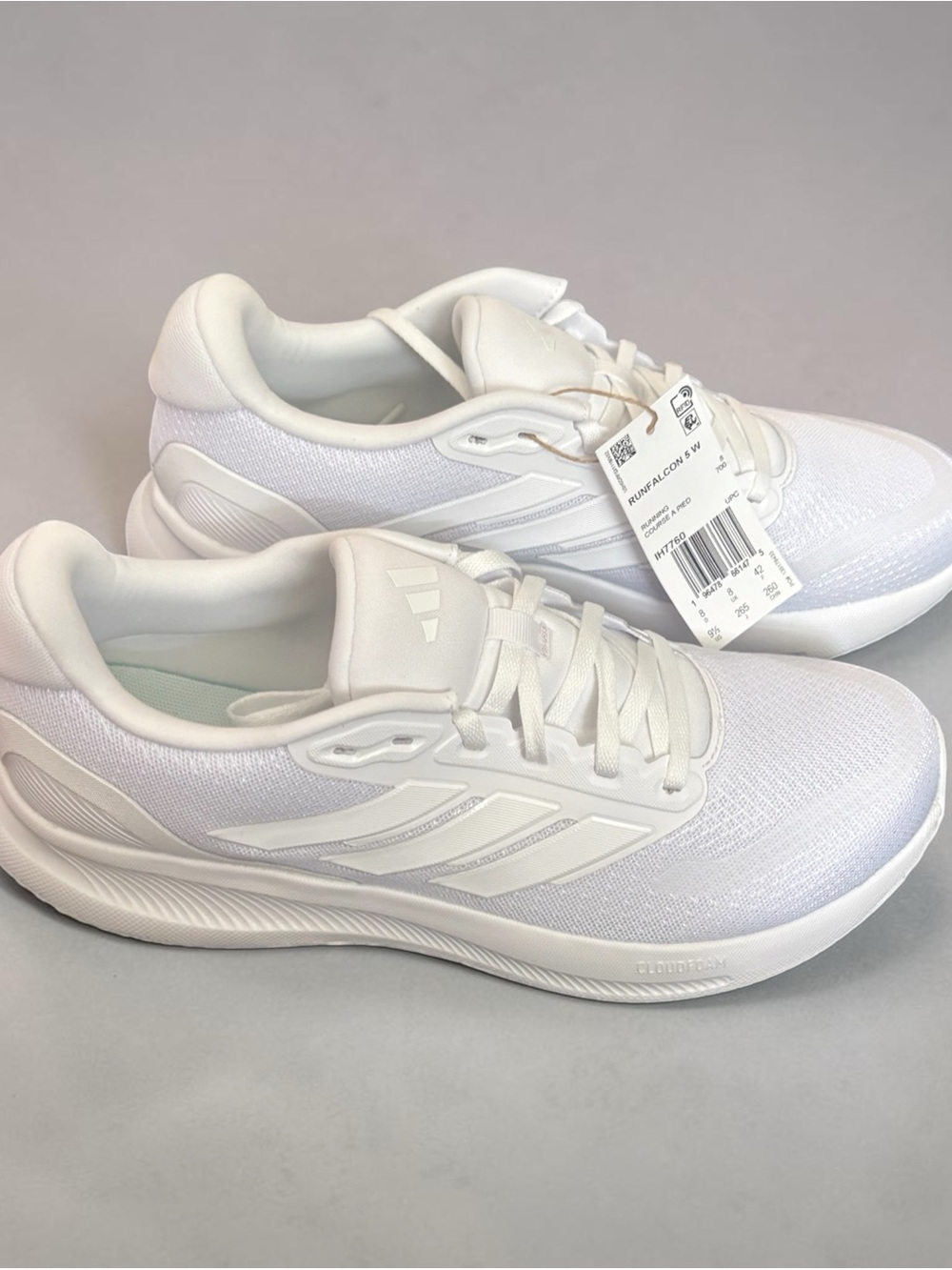 adidas Women's All-White Lightweight Training Sneakers